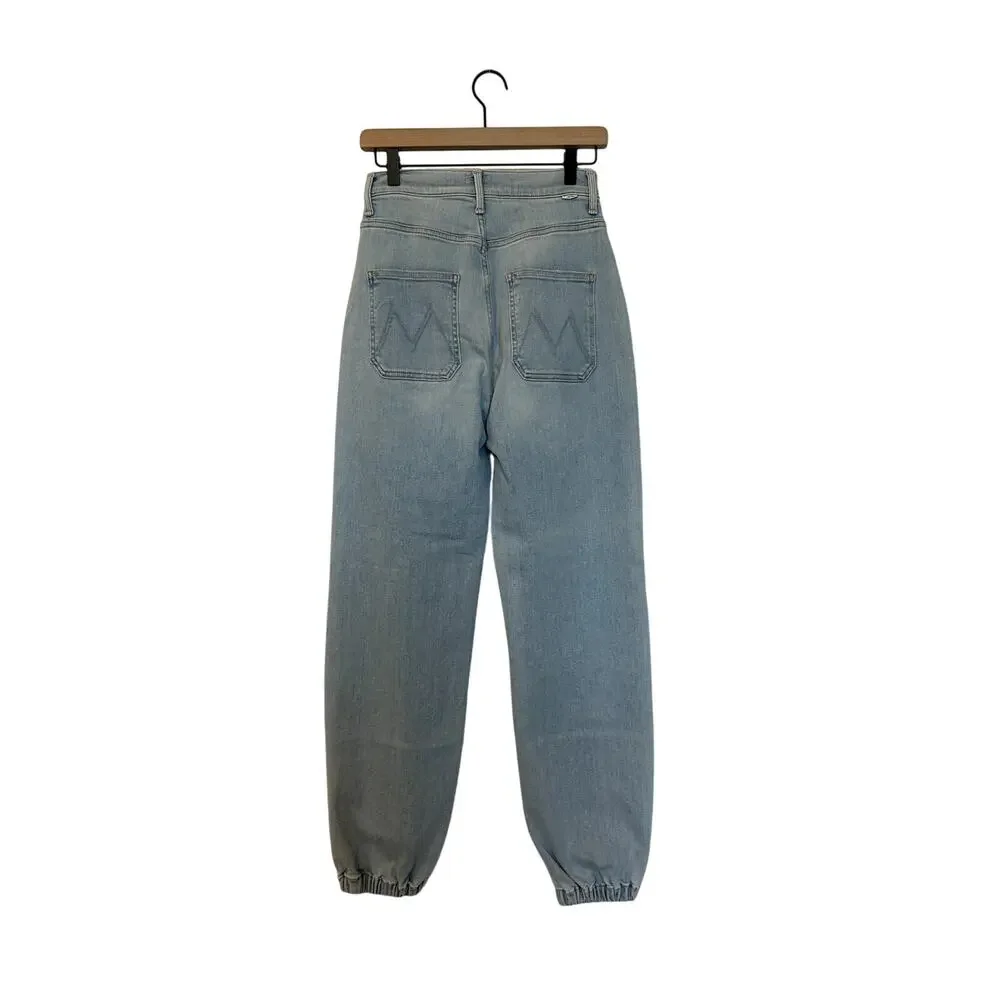 MOTHER Denim The Wrapper Patch Springy Ankle Pants in Chill Pill - Picture 6 of 8